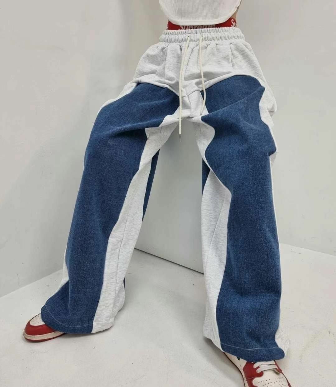 拼色棉質運動褲 P2818