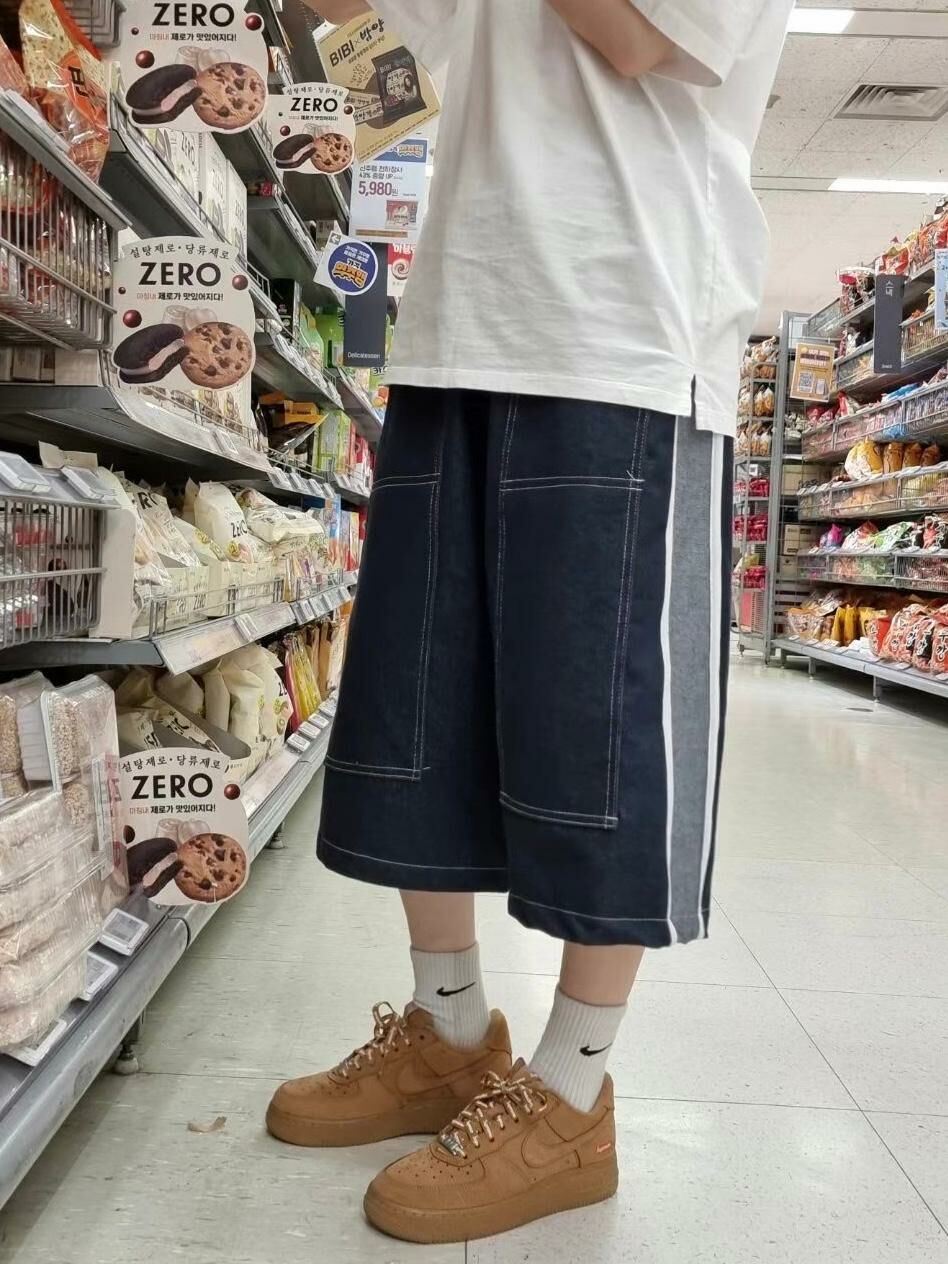 拼色雙間短褲 P2819