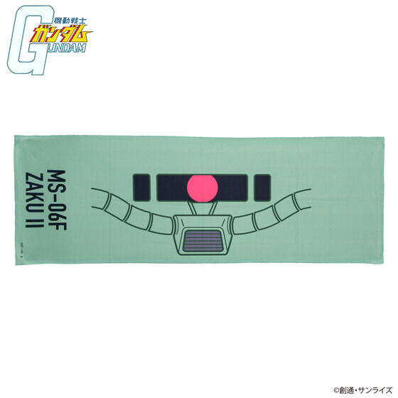 Pbandai 預訂2024/7月 機動戦士ガンダム ザクフェイス柄 スーパークールタオル 量産型ザク