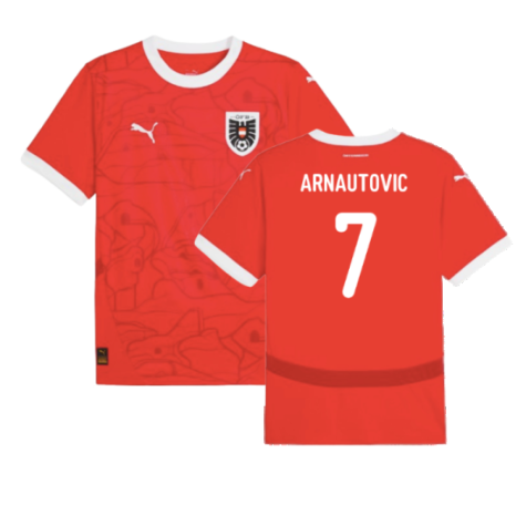 2024 Austria Home Shirt with Nameset