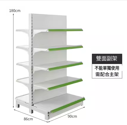 Hotly recommended widened, thickened, larger and higher supermarket shelves, shelves, display racks [double-sided sub-rack 90*86*180 five-layer white]