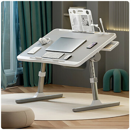 New lift-folding computer desk 4-angle tilt adjustment height adjustment large desktop