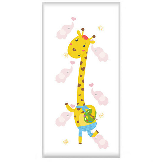 Cartoon anti-collision self-adhesive wall sticker (soft bag giraffe 70 * 35cm)