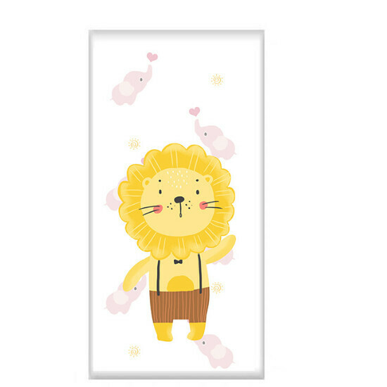 Cartoon anti-collision self-adhesive wall sticker (soft yellow lion 70 * 35cm)