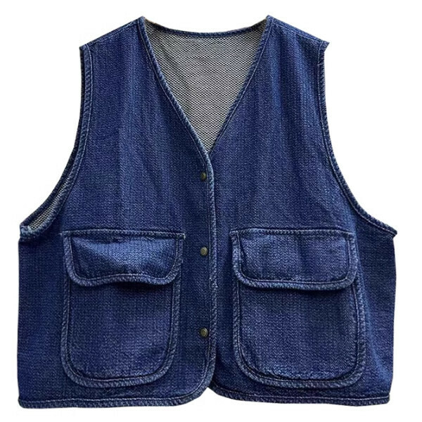 熱推復古牛仔馬甲（藍色）（S/M/L碼，下單後請與客服聯繫發貨尺碼）