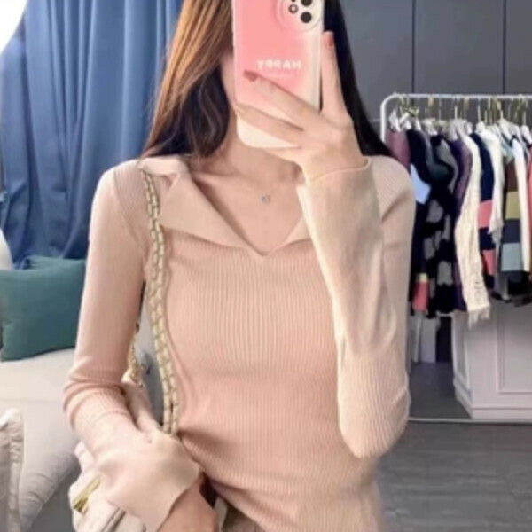Hot recommended slim-fitting bottoming shirt (pink) (S/M/L/XL sizes will be shipped after you place the order and contact customer service)