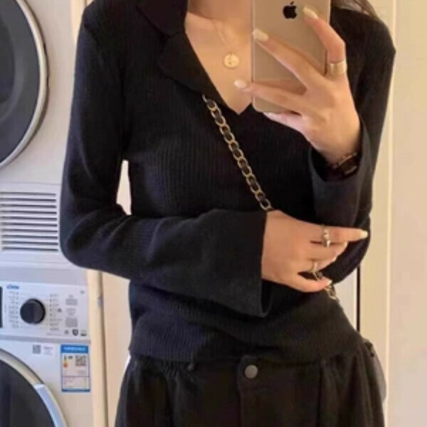Hot recommended slim-fitting bottoming shirt (black) (S/M/L/XL sizes will be shipped after you place the order and contact customer service)