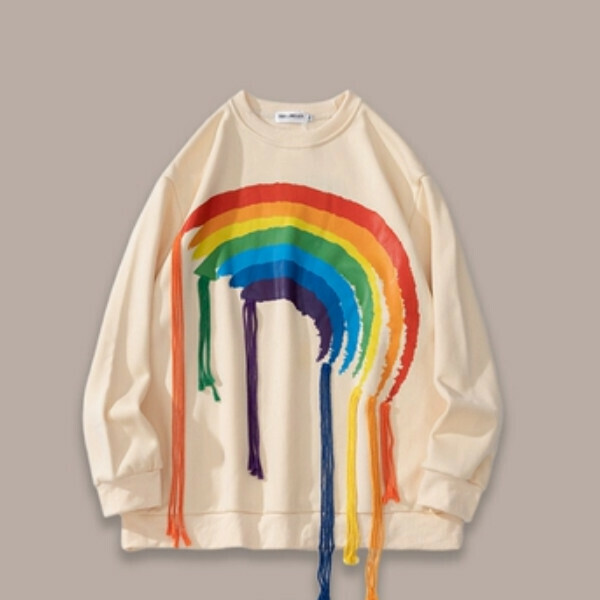 Hot Recommended SAYLAM American Street Retro Color [Rainbow Pulse] Apricot Please contact customer service to confirm the size after placing an order