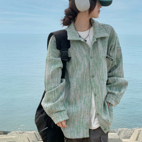 Hot recommended cardigan jacket (green) (S/M/L/XL/2XL size will be shipped after placing the order and contact customer service)