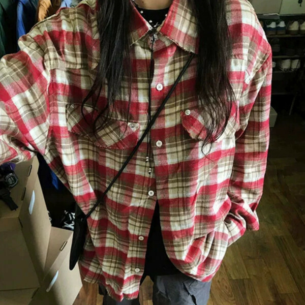 熱推長袖襯衫（紅色）（S/M/L/XL/2XL下單後與客服聯系發貨的尺碼）     