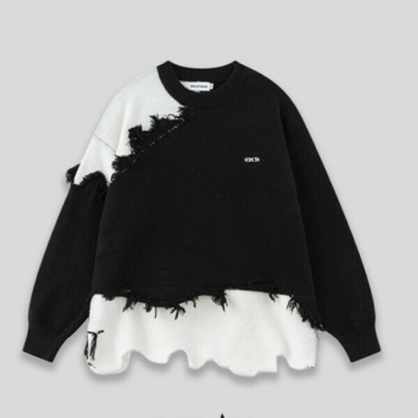 Hot Recommended SAYLAM American Street Retro Color [Shattered Shawl] Black Please contact customer service to confirm the size after placing an order
