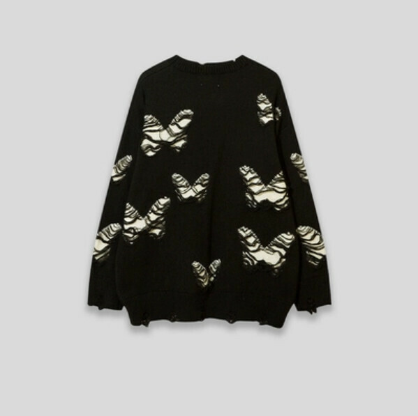 Hot Recommended SAYLAM American Street Retro Color [Vangu Butterfly] Black Please contact customer service to confirm the size after placing an order