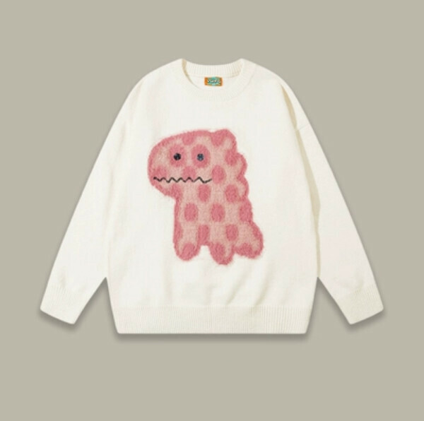 Popular SAYLAM American street retro color [Wrongful Dinosaur] apricot color. Please contact customer service to confirm the size after placing an order.