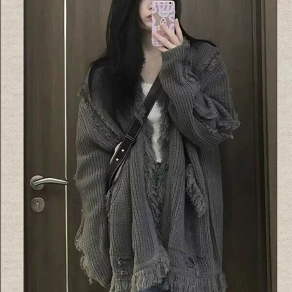 Popular knitted jacket (picture color) (S/M/L/XL/2XL sizes will be shipped after placing the order and contact customer service)
