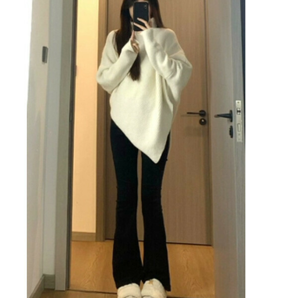 Popular turtleneck sweater (off-white) (S/M/L/XL sizes will be shipped after placing an order and contact customer service)
