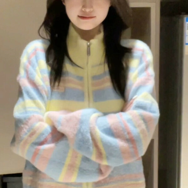 Popular cardigan sweater (picture color) (S/M/L/XL sizes will be shipped after placing the order and contact customer service)
