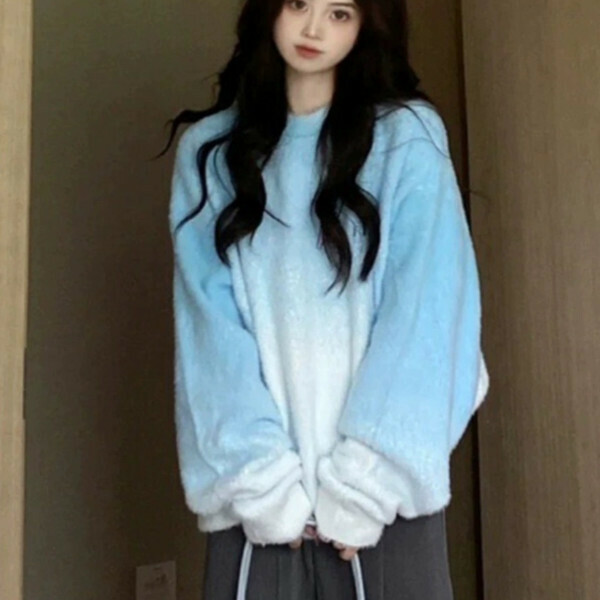 Popular knitted sweater tops (picture color) (S/M/L/XL/2XL sizes will be shipped after placing the order and contact customer service)