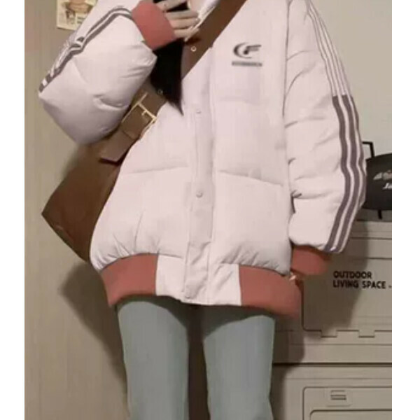 爆款情侶棉衣（粉色）（S/M/L/XL/2XL下單後與客服聯系發貨的尺碼）