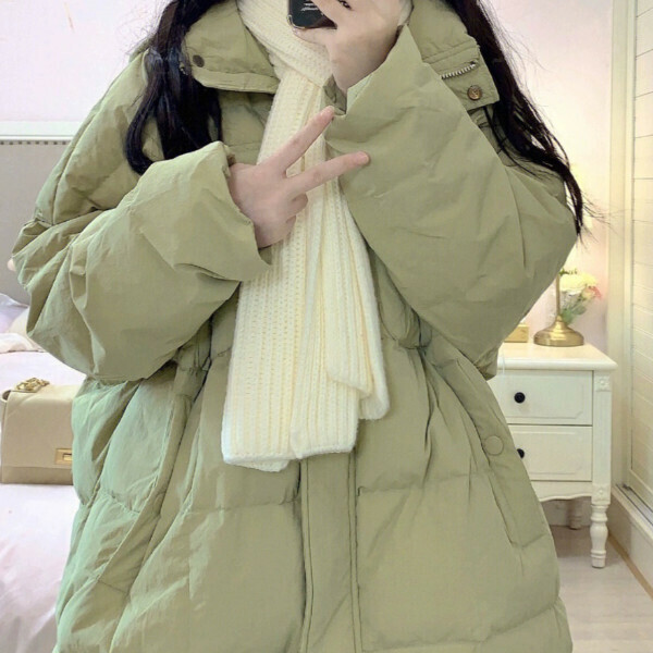 爆款麵包服外套（淺綠色）（S/M/L/XL/2XL下單後與客服聯系發貨的尺碼）