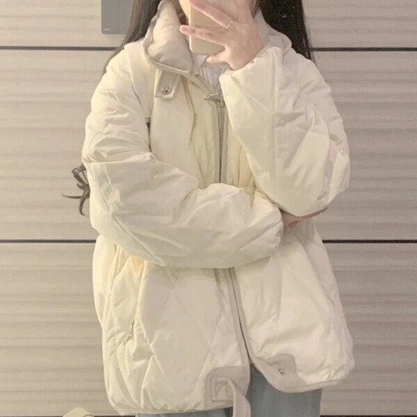 爆款小個子棉衣（米白色）（S/M/L/XL/2XL下單後與客服聯系發貨的尺碼）