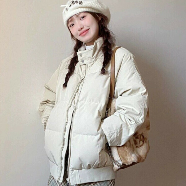 新款包服棉衣棉（淺杏色）（S/M/L/XL/2XL下單後與客服聯系發貨的尺碼）
