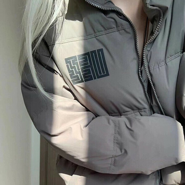 新款立領棉衣（灰綠色）（S/M/L/XL/2XL下單後與客服聯系發貨的尺碼）