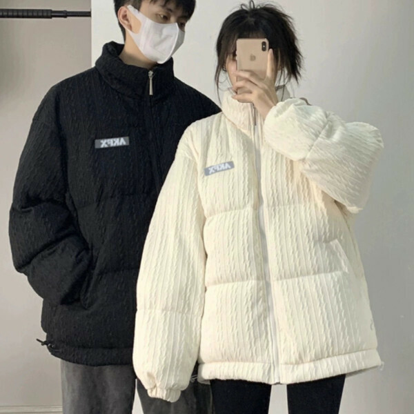 新款百搭麵包棉服外套（黑色）（S/M/L/XL/2XL下單後與客服聯系發貨的尺碼）