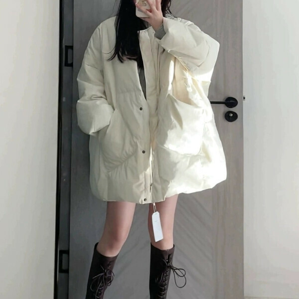 新款溫柔風棉衣（白色）（S/M/L/XL /2XL下單後與客服聯系發貨的尺碼）