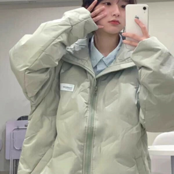 新款小個子棉衣（淺綠色）（S/M/L/XL/2XL下單後與客服聯系發貨的尺碼）