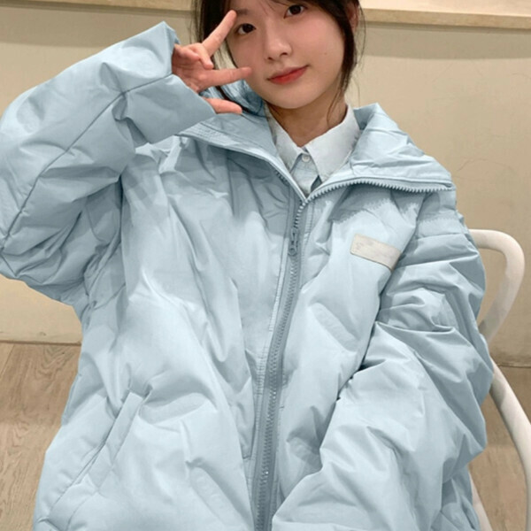 新款小個子棉衣（淺藍色）（S/M/L/XL/2XL下單後與客服聯系發貨的尺碼）