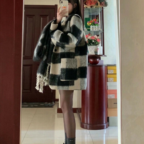 New plaid jacket (plaid) (S/M/L/XL sizes will be shipped after you place the order and contact customer service)