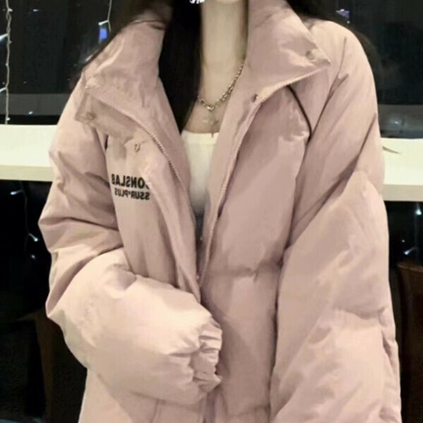 新款加厚棉服棉衣（粉色）（S/M/L/XL/2XL下單後與客服聯系發貨的尺碼）   