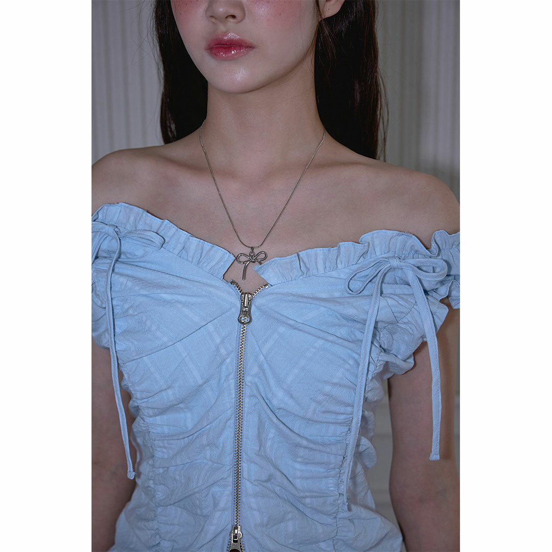 Rose Frantz】【網店限定】Two-way Frill Ribbon Sleeveless [Sum