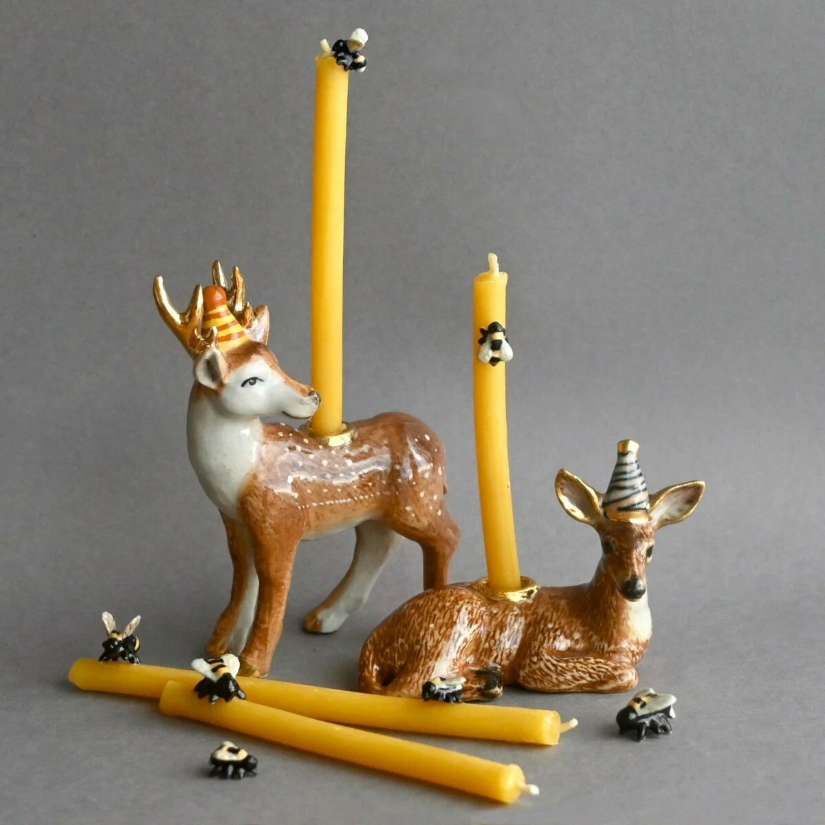 蜂蠟蠟燭-原色10支 Beeswax Candle Set