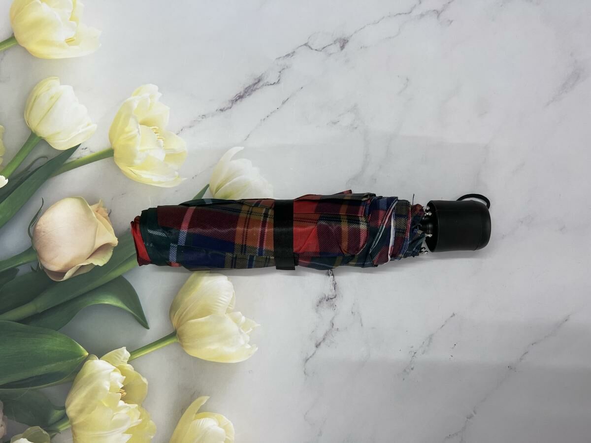 Sunscreen umbrella Plaid folding umbrella (if there are slight defects in the Plaid display, please don't shoot)