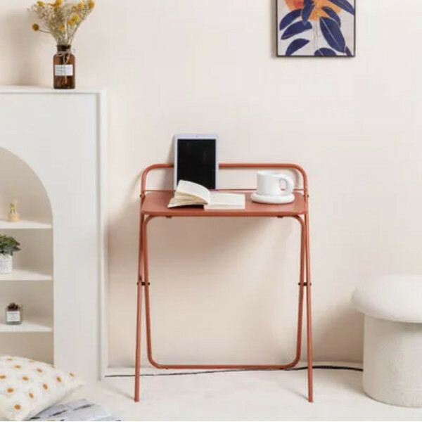 Hot Selling Lightweight Folding Desk Computer Desk Mini Fancy Lift Study Table 60x40cm (Orange)