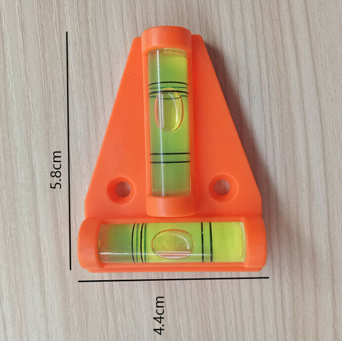 Triangular T-shaped level (orange)
