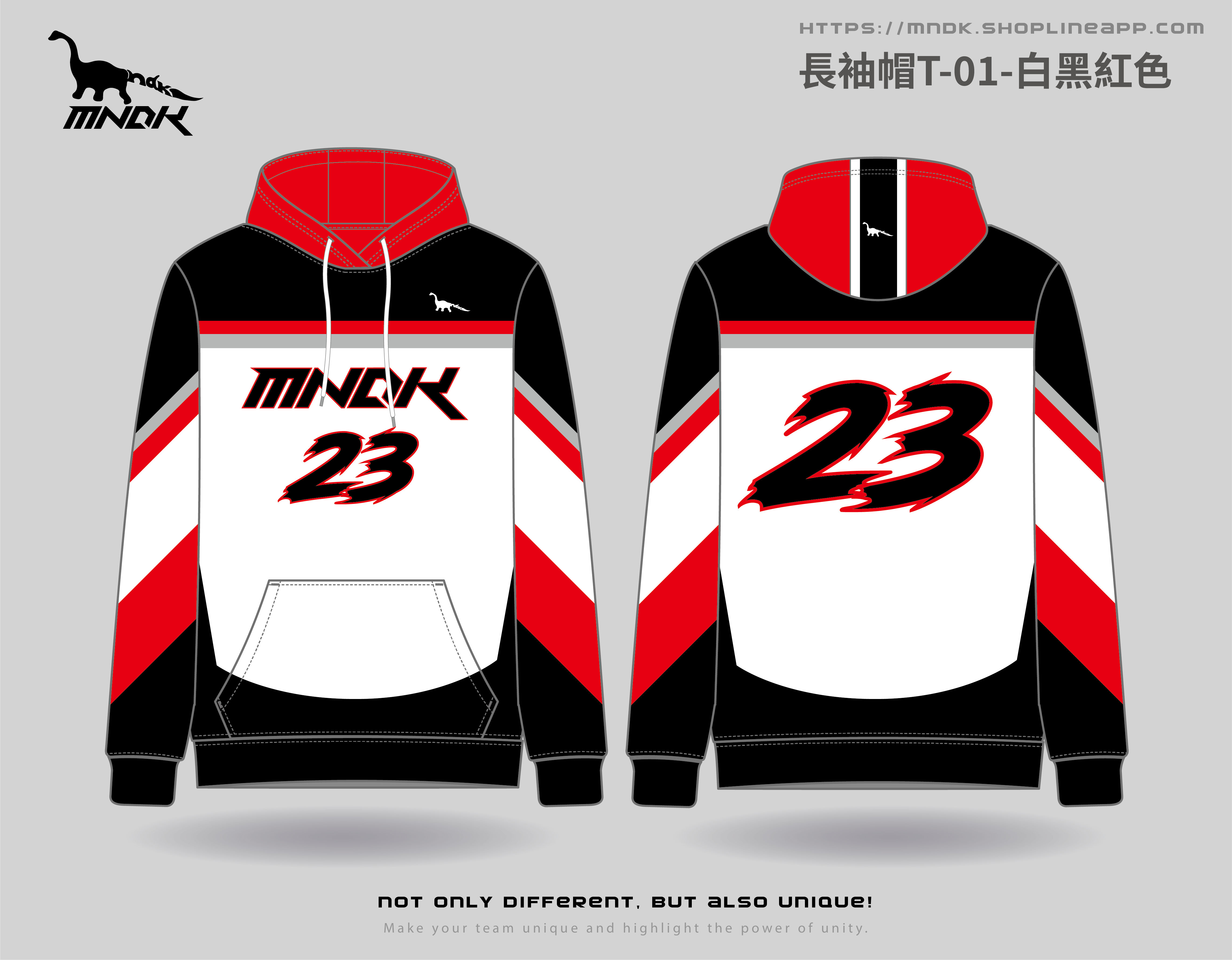 MNDK莫納帝克｜客製化團體服｜專業運動服｜公司制服｜台中長袖帽T-01