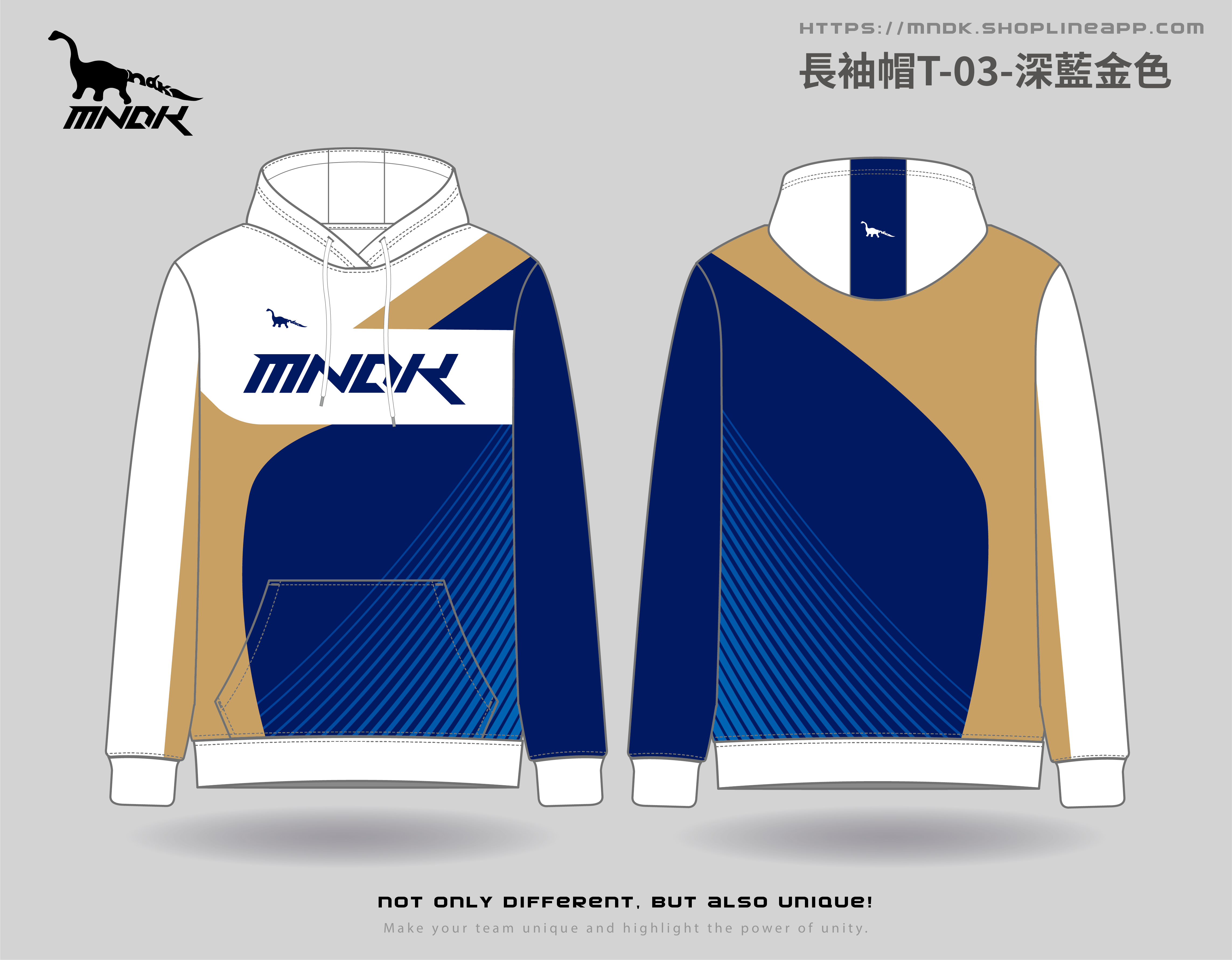 MNDK莫納帝克｜客製化團體服｜專業運動服｜公司制服｜台中長袖帽T-03