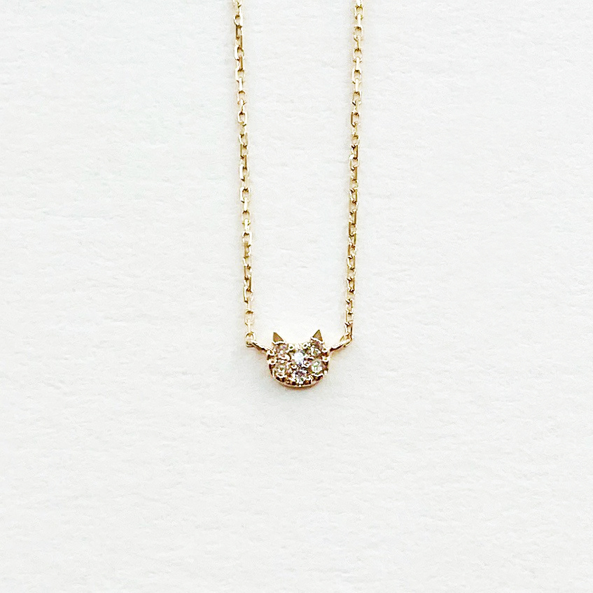 K10 貓咪鑽石項鍊