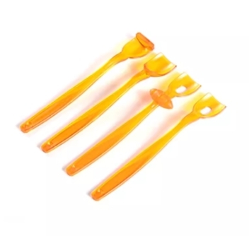 口部構音湯匙口部構音運動 兒童失語舌尖矯正器 (大款藍色/小款橙色) 0.1kg