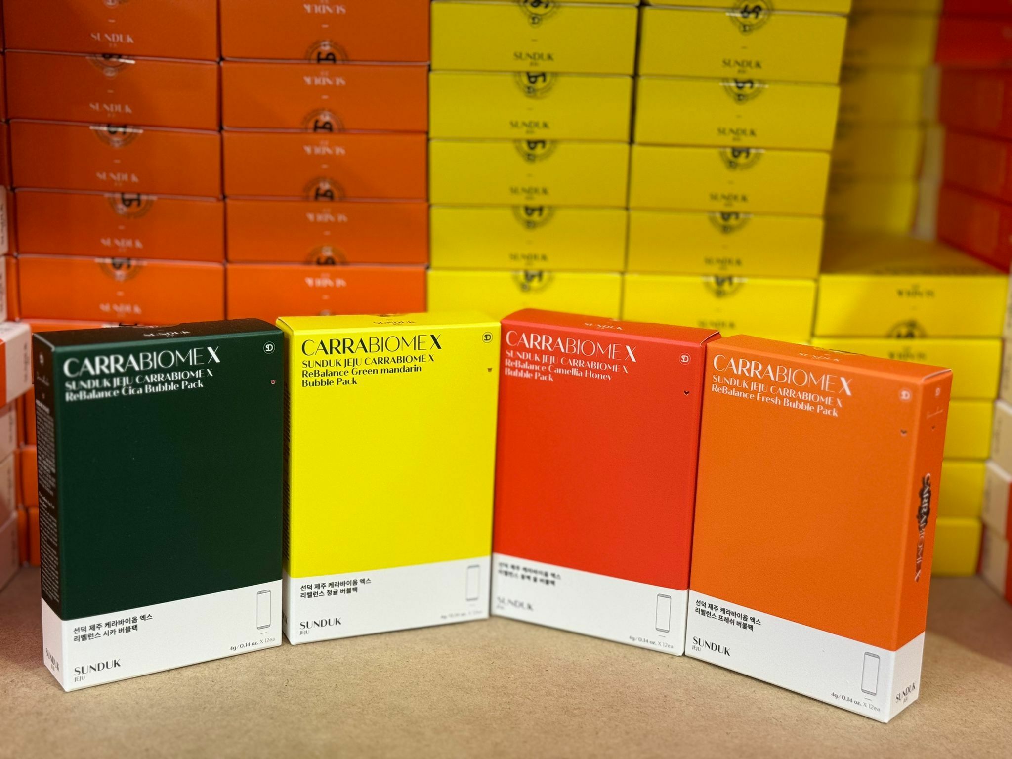 U38 韓國 SUNDUK JEJU 紅蘿蔔毛孔泡泡清潔泥膜 - 4g/ 韓國美容院品牌 🔺 一盒12條 $299