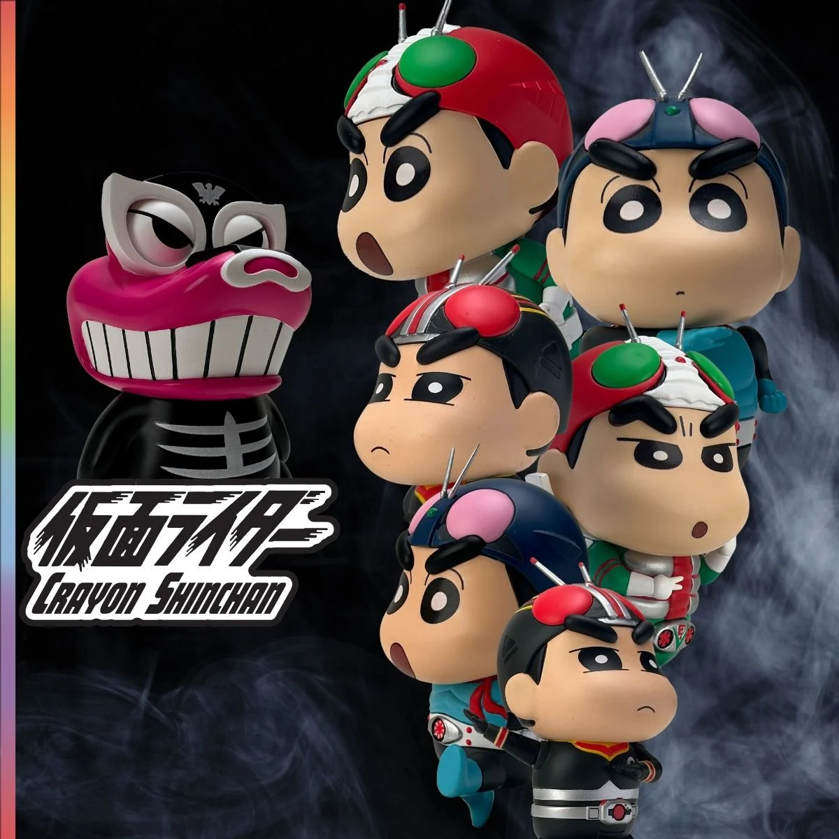 Mask Rider Chin Chan Crayon Shinchan x Masked Rider's Blind Box Series (1box