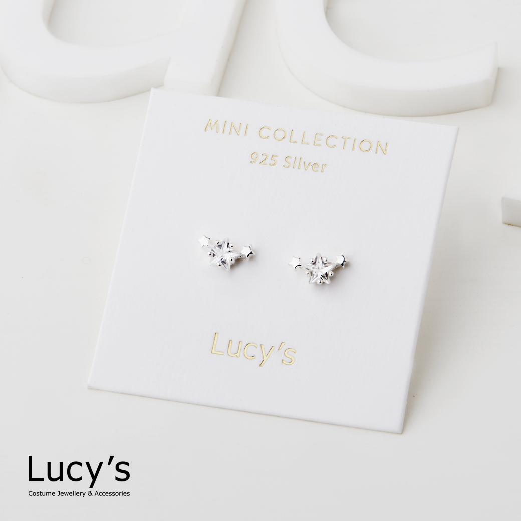 *925純銀〔輕銀系列〕星光熠熠 耳環 (99730/113171)