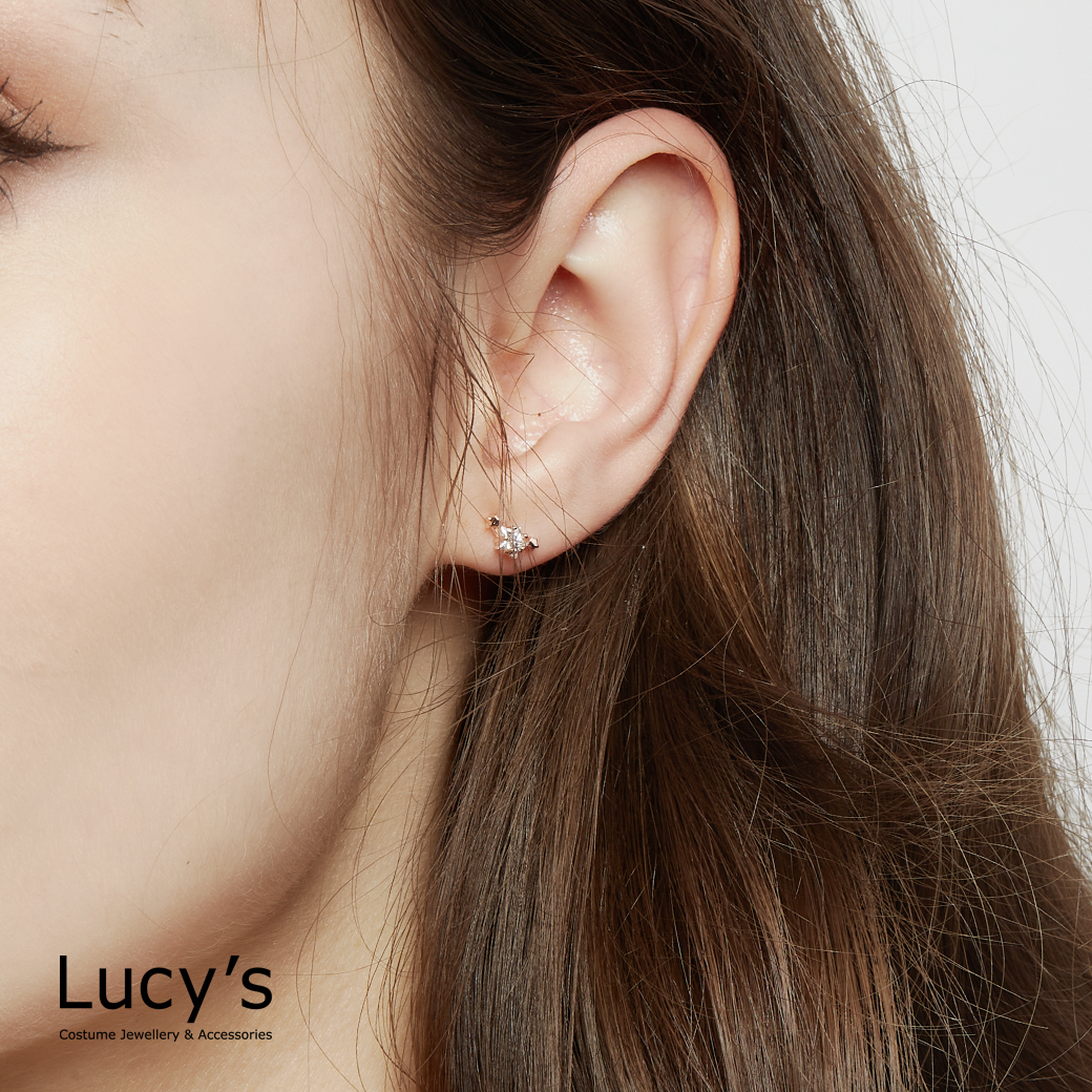 *925純銀〔輕銀系列〕星光熠熠 耳環 (99730/113171)