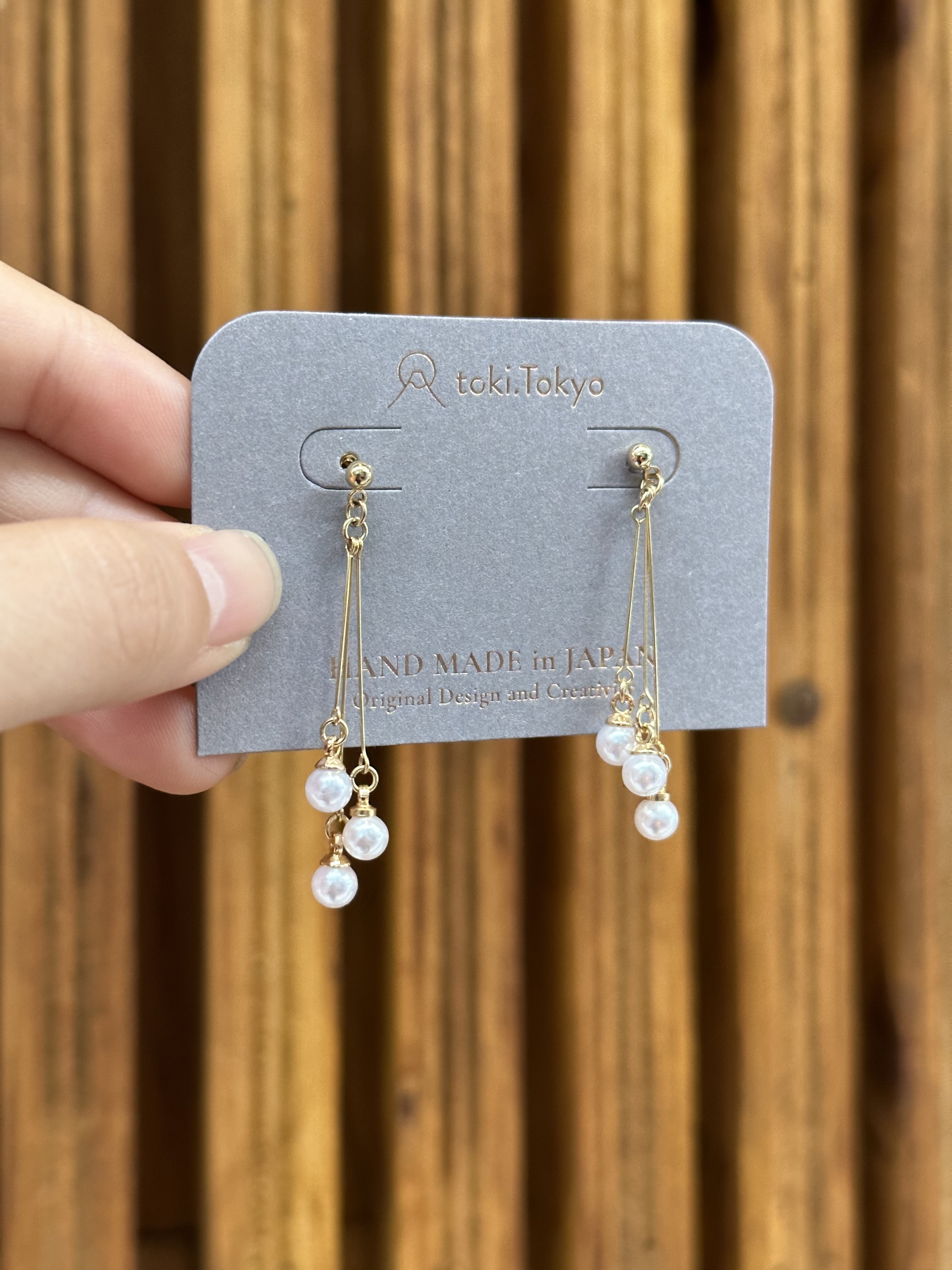 [secretgarden] 圓潤珍珠垂墜耳環 | 耳夾 | NO.31