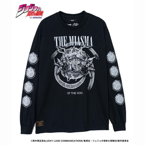 Pbandai 預訂2024/9月 ジョジョの奇妙な冒険 スターダストクルセイダース【glamb】ロングTシャツ　クリーム⚠️⚠️熱賣款‼️落單前請先PM查詢貨源