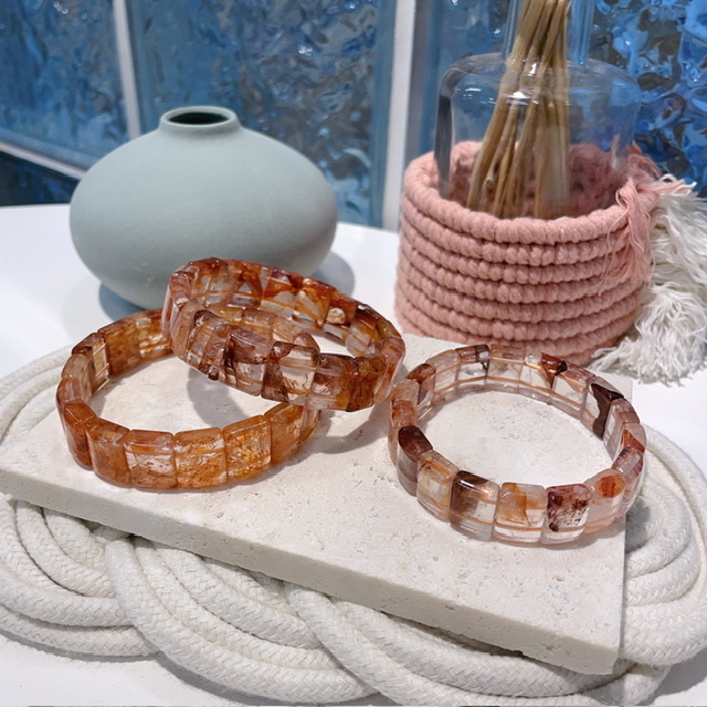 橙紅膠花手排 14mm