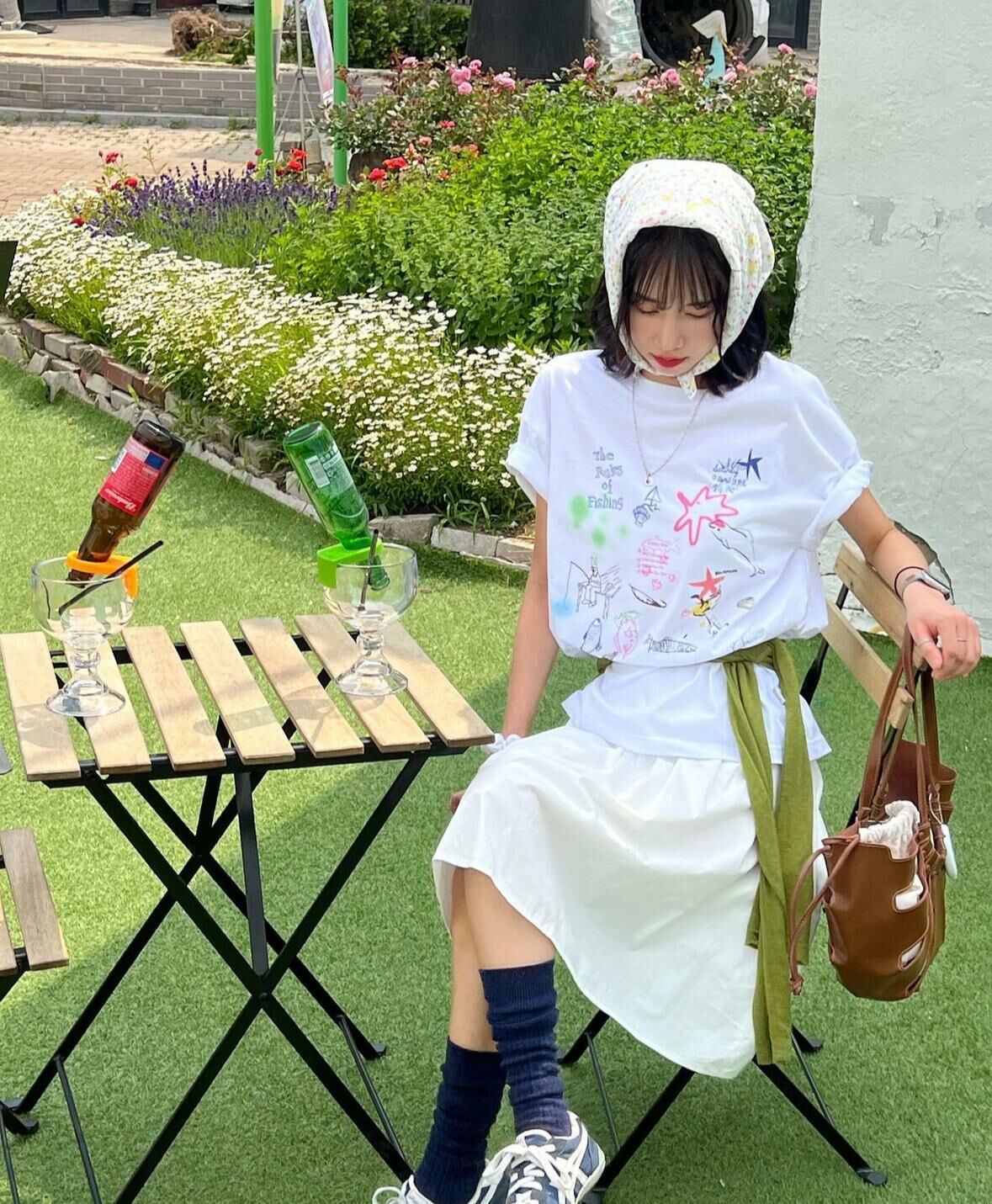 Kirsh Fishing Art Collection Graphic Loose Fit T-shirt