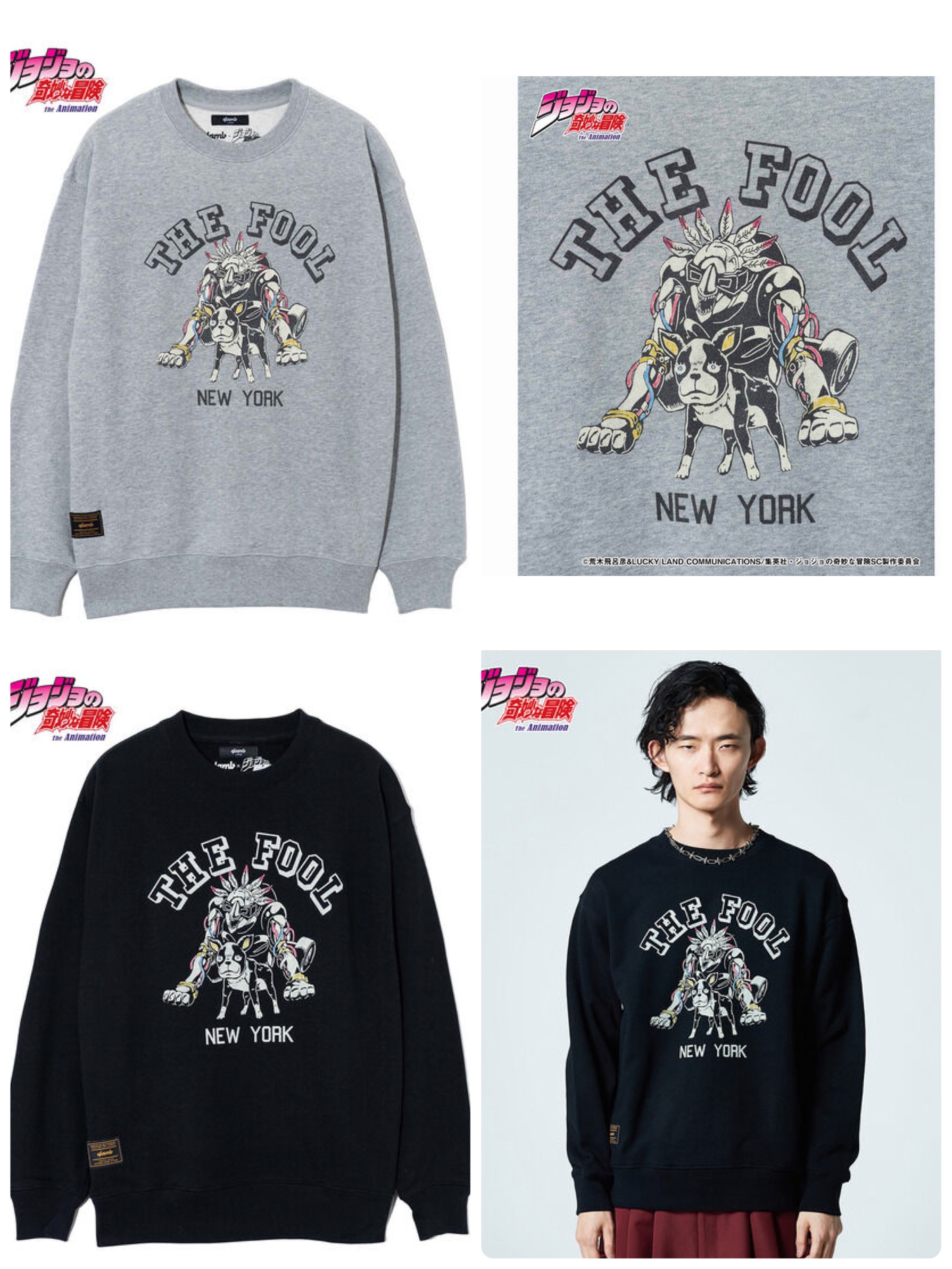 Pbandai 預訂2024/9月 ジョジョの奇妙な冒険 スターダストクルセイダース【glamb】スウェット　イギー⚠️⚠️熱賣款‼️落單前請先PM查詢貨源